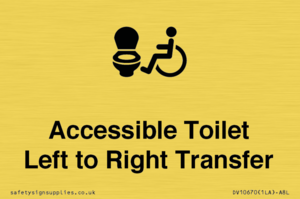 Accessible Toilet with Left to Right Transfer
